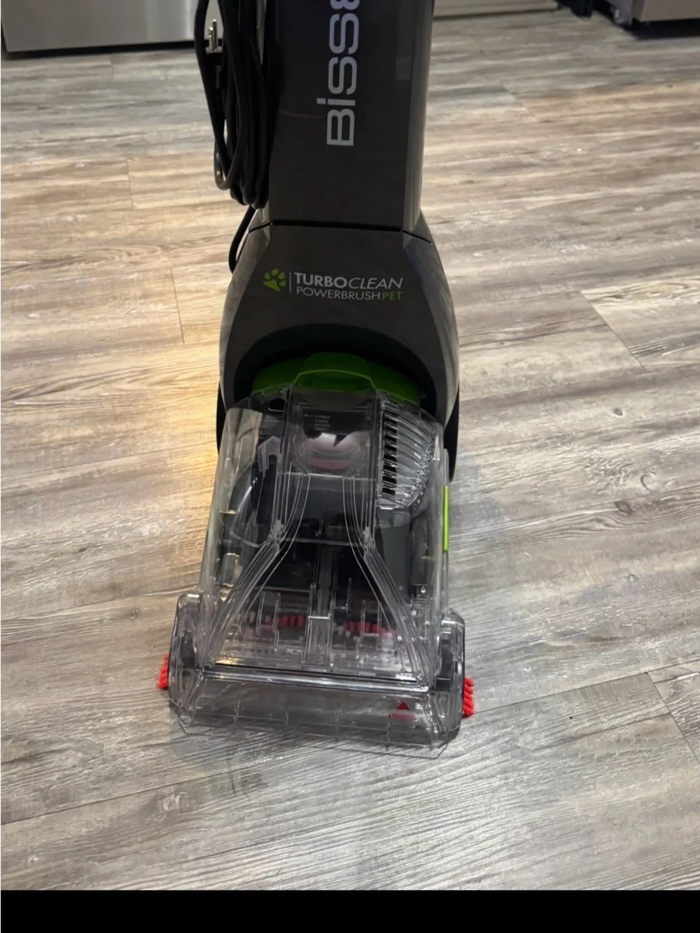 Compact Black and Lime Corded Handheld Cleaner